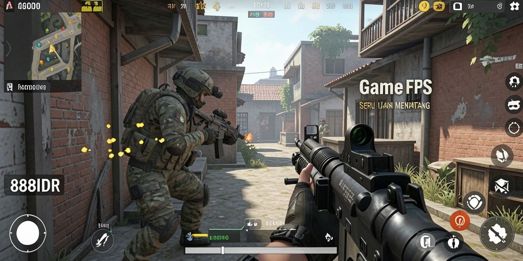 Screenshot dari gameplay mendebarkan 888IDR.