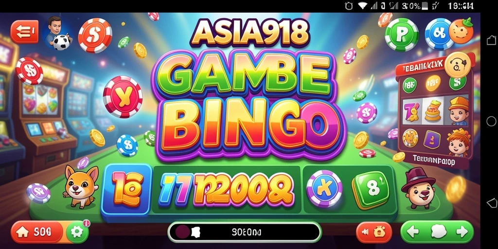 Tangkapan layar utama ASIA918 menunjukkan suasana seru permainan Bingo.