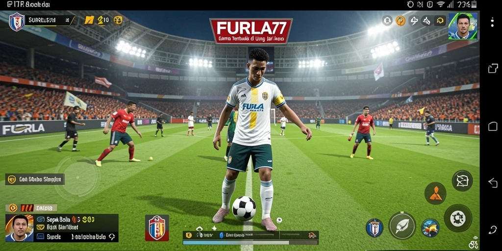 Gameplay seru FURLA77 dengan aksi sepak bola yang mendebarkan.