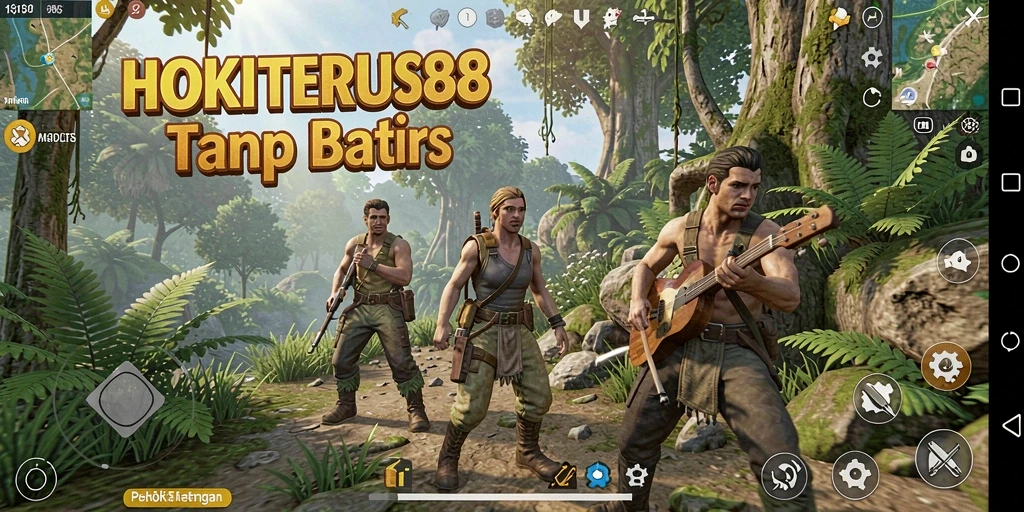 Tangkapan layar HOKITERUS88 menampilkan petualangan epik di dunia terbuka.