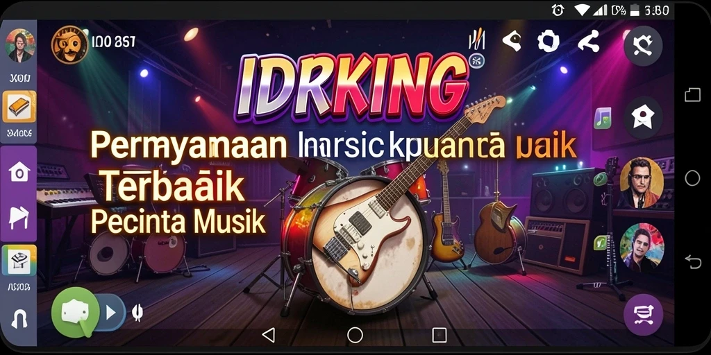Tampilan gameplay interaktif IDRKING yang penuh warna dan menarik.