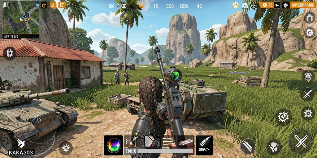Tangkapan layar gameplay KAKA303 dengan aksi pertarungan yang seru.