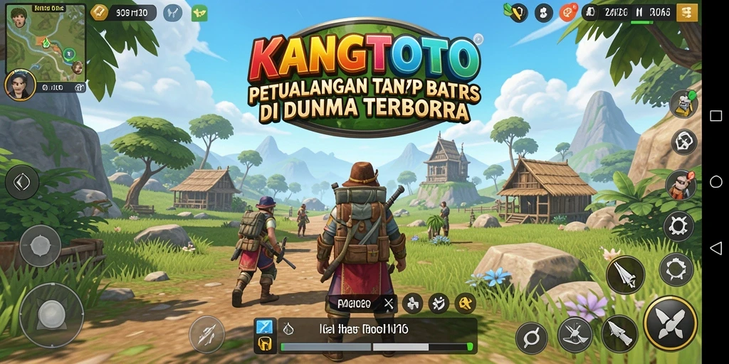 Tangkapan layar gameplay menunjukkan eksplorasi dunia terbuka yang menakjubkan.