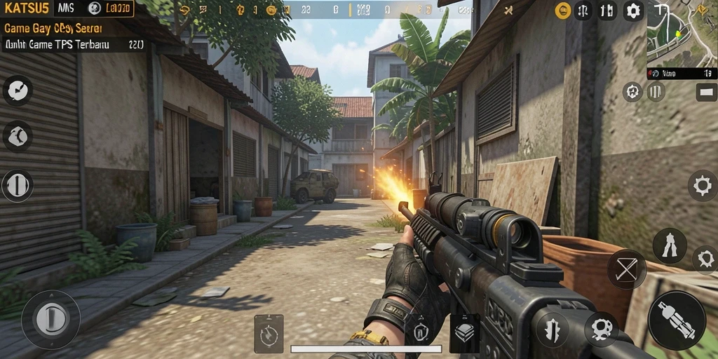 Screenshot gameplay KATSU5 yang mendebarkan dan seru.