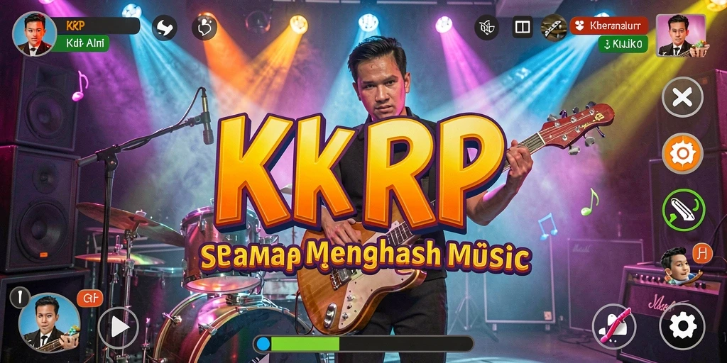 Screenshot KKRP menampilkan pengalaman bermain musik yang interaktif dan menyenangkan.