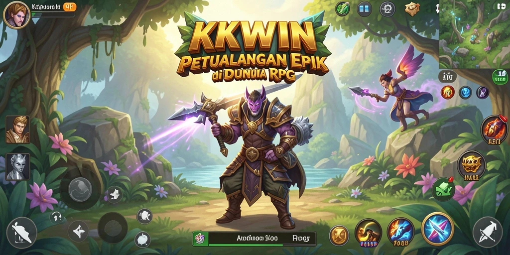 Tangkapan layar gameplay <strong>KKWIN</strong> menampilkan pertarungan seru dan strategi taktis.