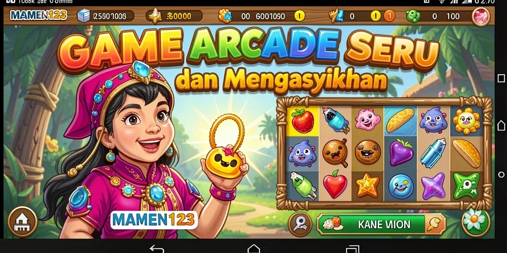 Tampilan gameplay MAMEN123 yang seru dan menantang.