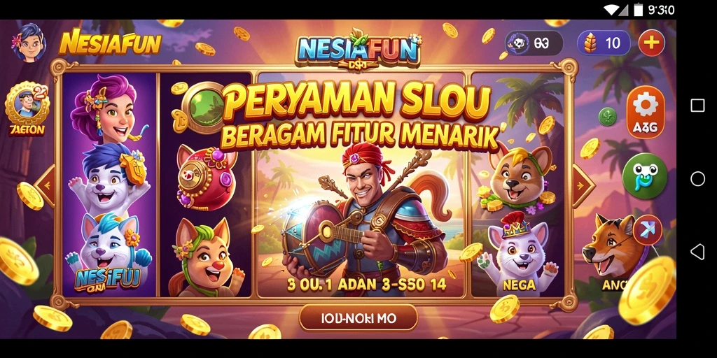 Tampilan gameplay seru di NESIAFUN dengan berbagai fitur menarik.
