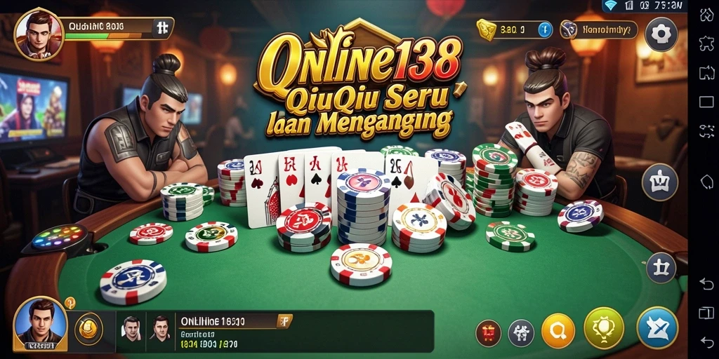 Tampilan permainan QiuQiu yang seru dan kompetitif.