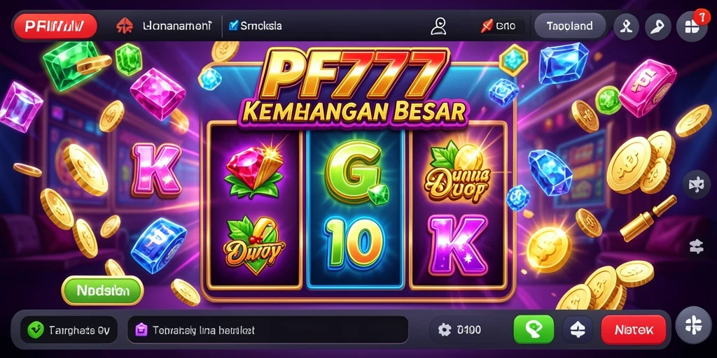 Tampilan menarik dari gameplay Slot di PF777.