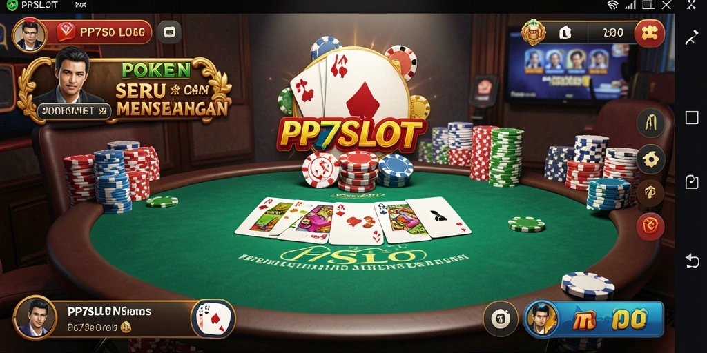 Tampilan gameplay poker yang menarik dan interaktif di PP7SLOT.