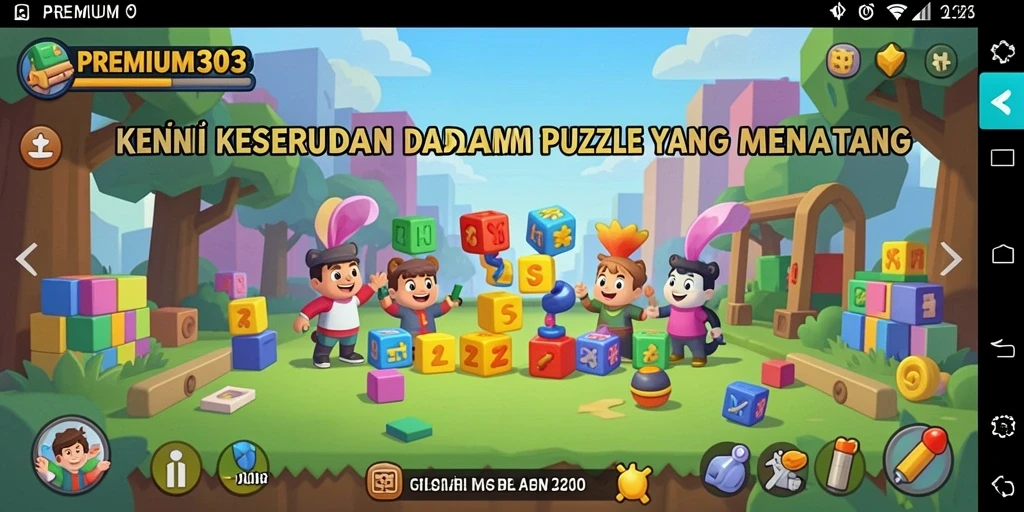 Tampilkan gameplay mendebarkan dari PREMIUM303 yang penuh tantangan Puzzle.