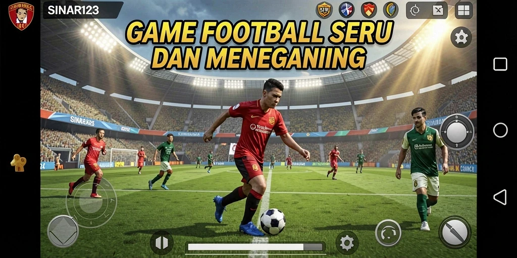 Tampilan menarik dari gameplay Football di SINAR123.