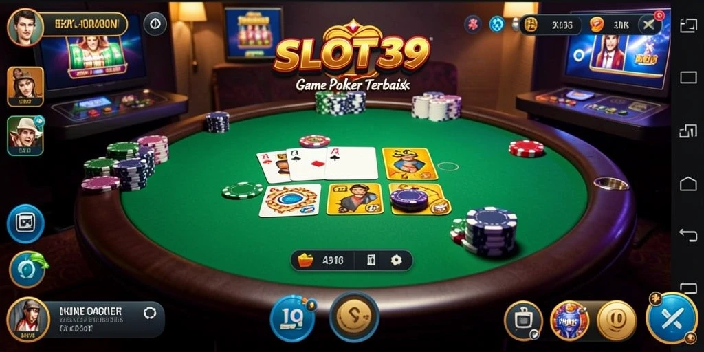 Tangkapan layar dari gameplay SLOT39 yang menampilkan keseruan permainan Poker.