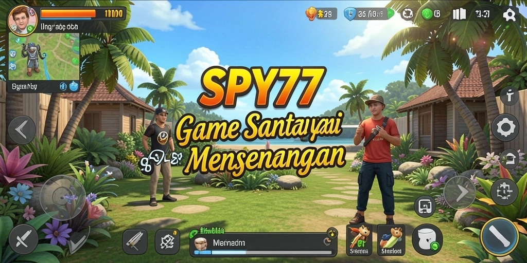 Tangkapan layar utama SPY77 menunjukkan kesenangan dalam permainan Casual.